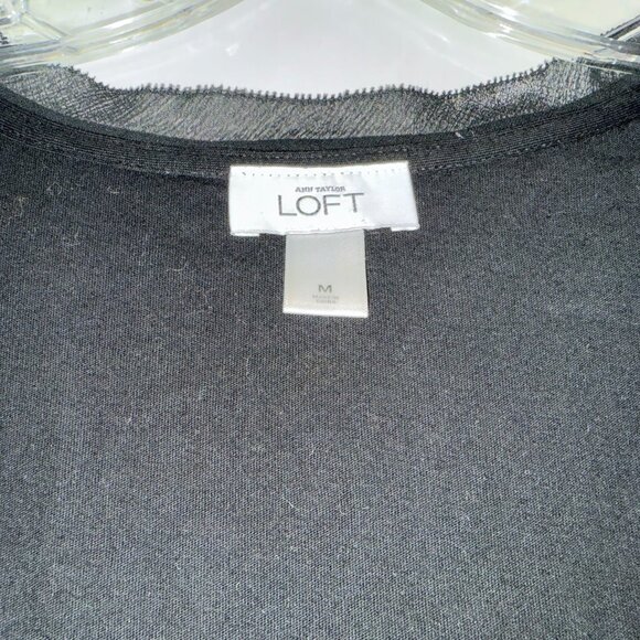 Loft Black Sequined Front Tank - Medium - Picture 4 of 4
